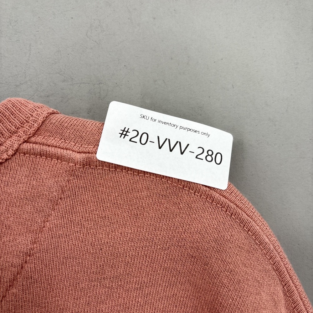 THE GREAT. Sweatshirt Small 1 Pink Terry Cropped Oversized Pullover Crewneck - Picture 12 of 12